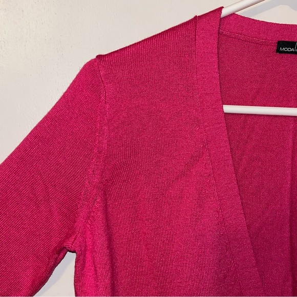 Moda International Cashmere & Silk Cardigan Sweater - Picture 4 of 10